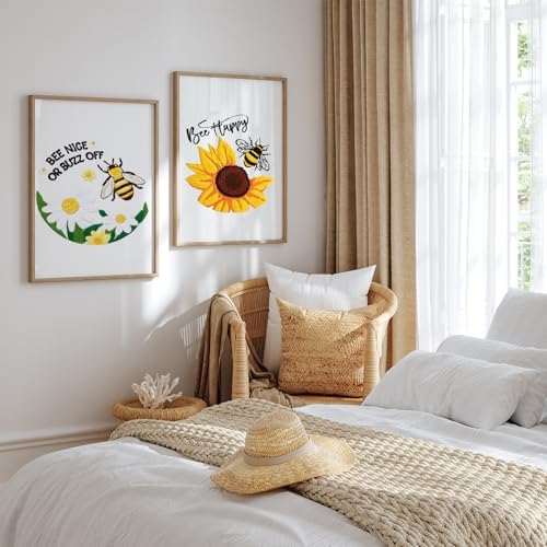 Louise Maelys Bee Embroidery Kit Funny Daisy Quote DIY Craft - Image 6