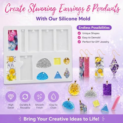 RNYBFPT Epoxy Resin Kit for Beginners, 18oz Crystal Clear Resin with Molds - Image 7