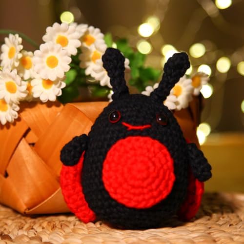 CrochetBox Ladybug Crochet Kit for Beginners, Easy Craft for Adults - Image 7