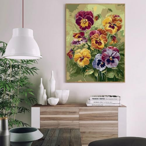 VIGEGU Flowers Paint by Numbers Kit for Adults Beginner 16x20 Inch - Image 2