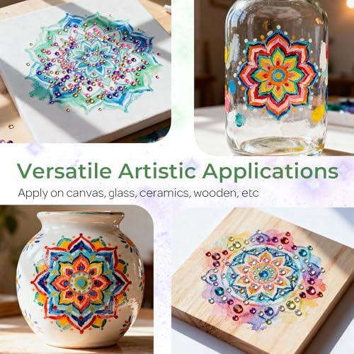 Nicpro Mandala Rock Painting Kit Craft Kits for Adults Mandala Dotting Tool - Image 5