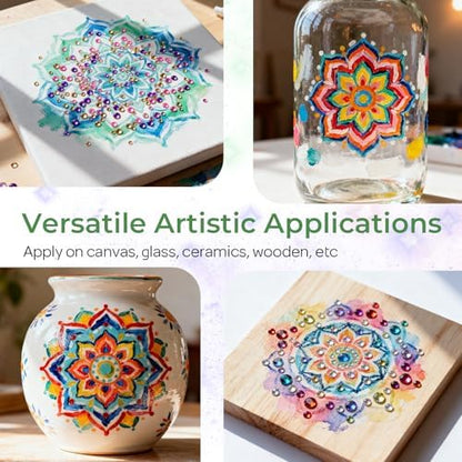 Nicpro Mandala Rock Painting Kit Craft Kits for Adults Mandala Dotting Tool - Image 5