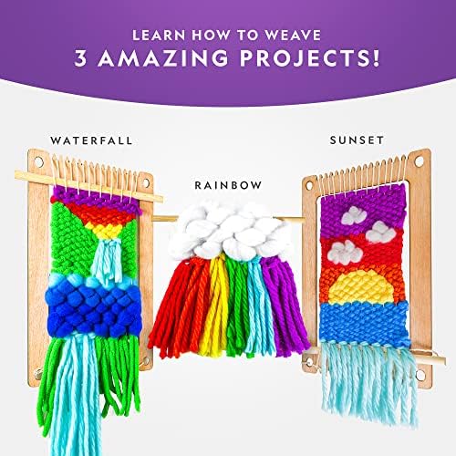 National Geographic Wooden Loom Weaving Arts and Crafts Kit for Kids - Image 2