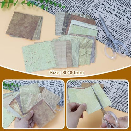 Koqye 215PCS Scrapbook Paper Pack & Junk Journal Kit (Tangerine Dream) - Image 5