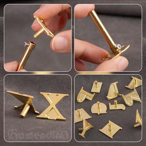 Framendino, 26 Pack Letter Wood Burning Tips Hotstamps Alphabet Set for DIY Carving Craft - Image 3