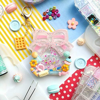 Epoxy Resin Shaker Molds with Cover, Hanging Hole Perfume Bottle, Clover, Heart, Star, Gift Box, Jewelry Casting Supplies 5-Shape Large 3.4-3.66inch - Image 6