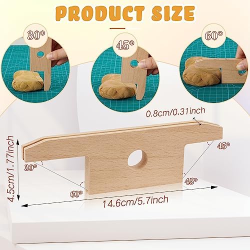 Amylove 9 Pcs Pottery Clay Sculpting Tools Kit DIY Pottery Tools with Smooth Wooden Handles Ceramics Polymer Clay for Trimming Modeling Carving Angle Cutting Smoothing Sculpting - Image 3