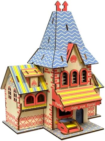 Log Cabin 3D Wooden House Puzzle,DIY Mini Building Model Kit，006 by Unknown