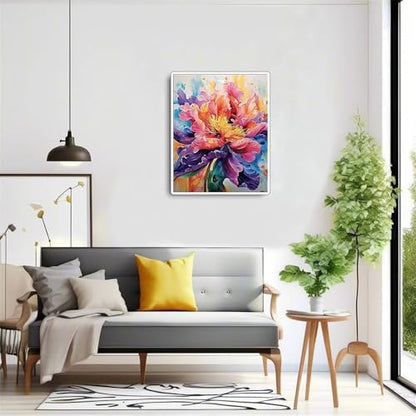 Flower Paint by Numbers Kit for Adults,Peony Adult Painting by Numbers for Beginner on Canvas,DIY Painting Kits for Home Wall Decor,Gifts (Flower4) - Image 6