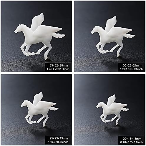 Woohome 14 PCS 3D Resin Mould Filler Mini Horse Paper Crane Paper Airplane Resin Casting Moulds Fillers, 3D Resin Filler Art Craft Supplies Epoxy Moulds for Art Resin Crafts DIY - Image 6
