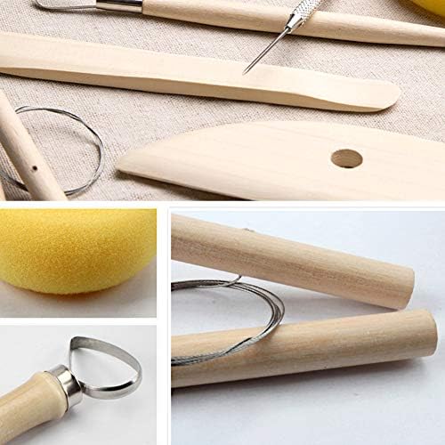 8 Pieces Pottery Tools, Clay Tools, Cay Sculpting Tool - Image 6