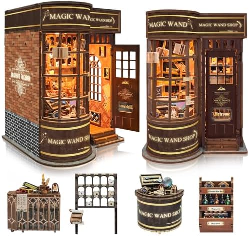 BELEEV Book Nook Kit for Adult and Teens,3D Wooden Puzzle(Magic Wand Store) by BELEEV