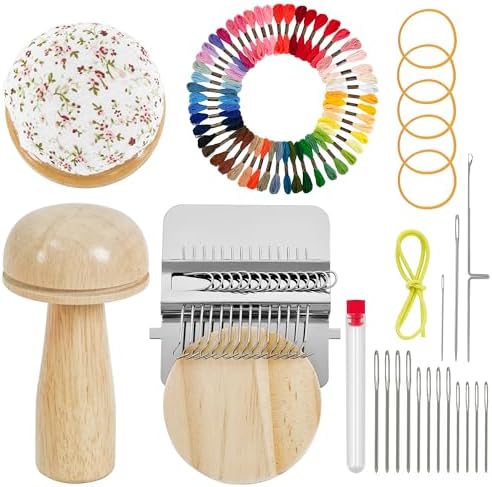 Mini Darning Loom,Handcraft DIY Weaving Repair Darning Kit for Beginner by Unknown