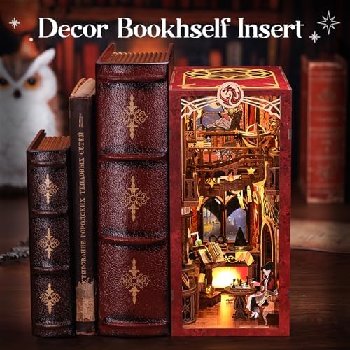 Fsolis Book Nook Kit for Adults, Magic Flam Common Room - Image 4