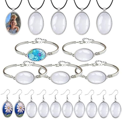 J6QIHANG Pendant Trays Set for DIY Jewelry Making Crafts by Unknown