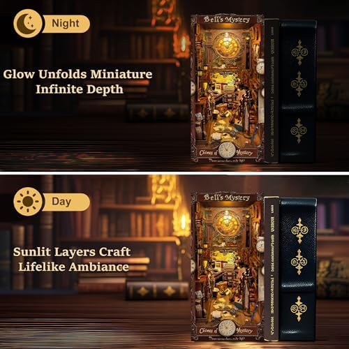 CRIOLPO Book Nook Kit for Adults - DIY Miniature House with LED Lights - Image 4