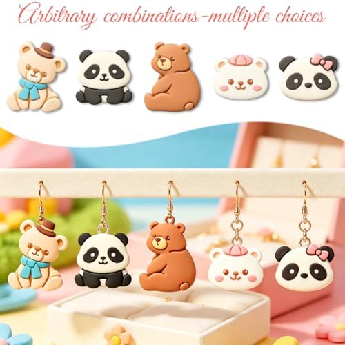 ORIGACH 19 Pcs Bear & Panda Polymer Clay Cutters Set - Image 4