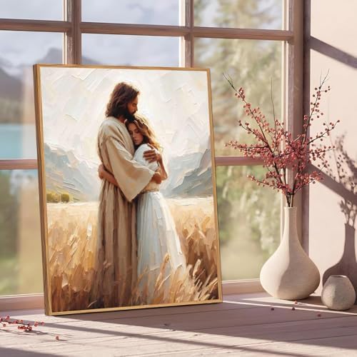 Jesus Paint by Numbers Kit for Adults Framed Canvas 12X16 in, Frameworkless - Image 2