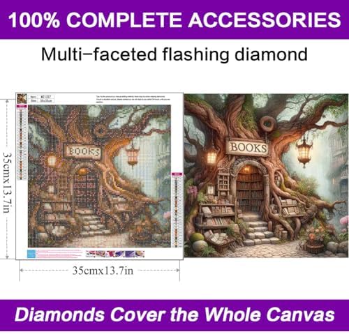 Diamond Art Kits for Adults,Books Diamond Art Painting Kits for Adults - Image 4