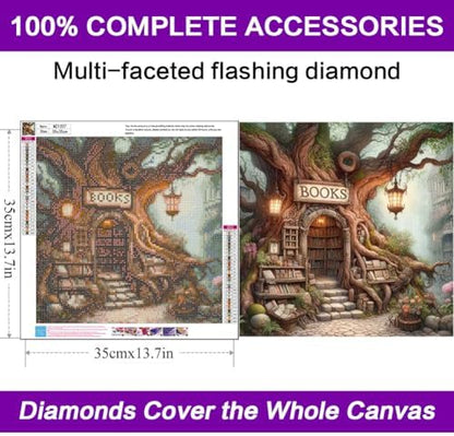 Diamond Art Kits for Adults,Books Diamond Art Painting Kits for Adults - Image 4