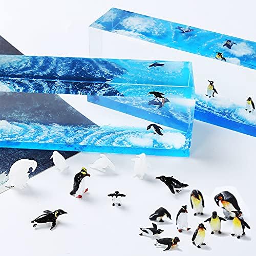 Woohome 3D Resin Moulds & Fillers - 20 Mini Penguin Casting Moulds for Art Resin Crafts & Jewelry Making - Image 4