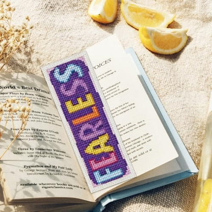 ORIGACH 6 Set Inspiring Words Cross Stitch Bookmark Kit for Beginner - Image 6