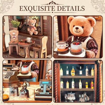 Book Nook Kit, DIY Miniature House Dollhouse Kit for Adults and Teens - Image 6