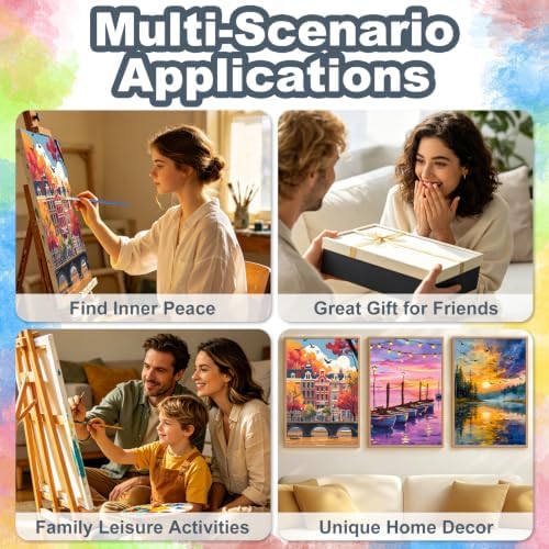 Kalonyth City Framed Paint by Numbers Kit for Adults Beginner 8x12 inch - Image 7