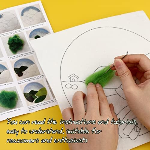 QMNNMA Needle Felting Kits Beginners, 2 Sets Wool Needle Felting Kit - Image 3
