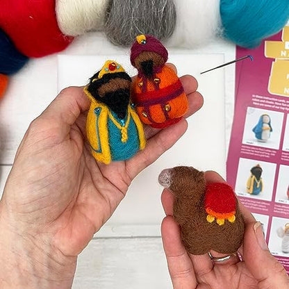 Bergin & Bath Needle Felting Bumper Kit - Nativity Craft Set for Adults and Teens, Gift, Planet-Friendly Wool - Image 6