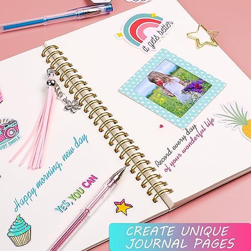 DIY Journal Kit for Girls, Scrapbook & Diary Supplies Set, Birthday Gifts for Teen Girls Craft Sets - Unleash Creativity Journaling Art Crafts Kit - Ideal Gifts for 8 9 10 11 12 13 14 Year Old Girl - Image 5