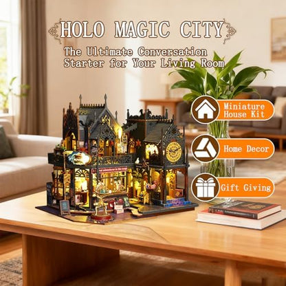 OZJAY Miniature House Kit for Adults, Mini House Kit with LED - Image 2