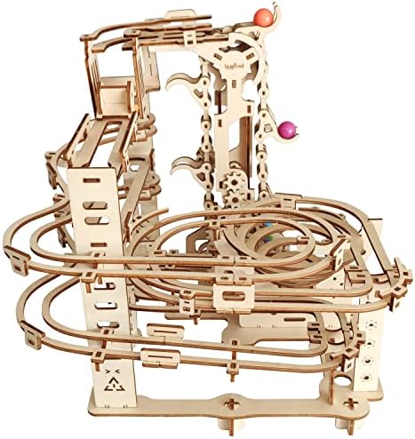 3D Wooden Marble Run Puzzle, Wood Crafts Mechanical Marble Run DIY Assembly Building Model Kits, Wooden Crafts Brain Teaser Puzzles, Christmas Birthday Gifts for Adults & Teens - Image 6