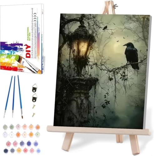WUDWL Paint by Numbers Kit for Adults Beginner, with Framed by WUDWL