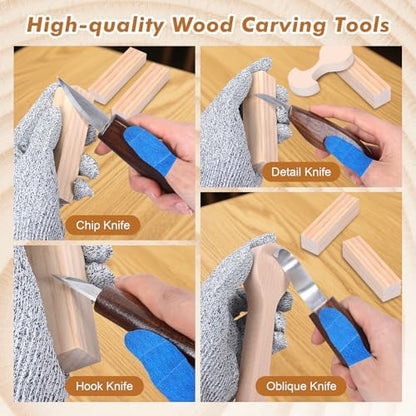 Ninonly 42pcs Wood Carving Tools Kit for Beginners - Image 3