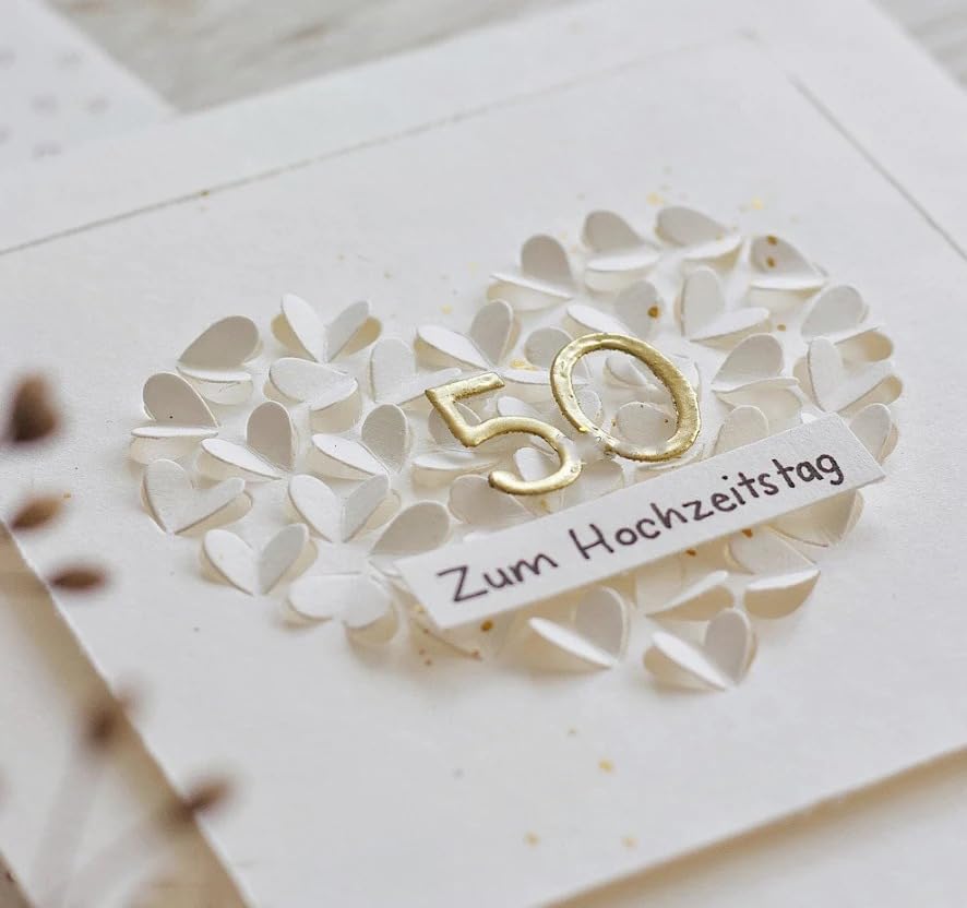 Lapoo Cutting Die for Scrapbooking, 3D Backgrounds Frame New Cutting Dies DIY Album Card Making Decor Paper Craft Metal Die Cuts Party Decorations (Love Shadow 3.2 x 2.8 in) by LAPOO