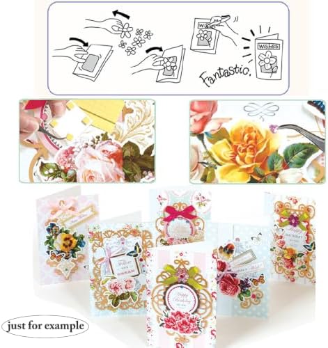 Huralona Greeting Card Making Supplies Envelope Kit Gift Anniversary Craft - Image 4