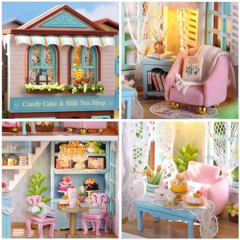 CUTEROOM DIY Miniature House Kit Wooden Craft Gift for Adult-Candy Cake - Image 3