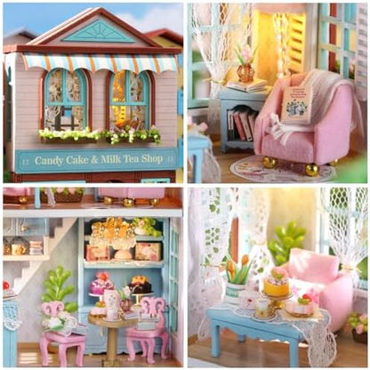 CUTEROOM DIY Miniature House Kit Wooden Craft Gift for Adult-Candy Cake - Image 3