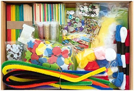 folia 935 Creative Box, Craft Box with Colourful Material Mix for Crafts and Decorating, Over 1300 Pieces - Image 2