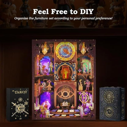 VORATHIS Book Nook Kit, DIY Miniature House for Adults (Mystical Tarot) - Image 5