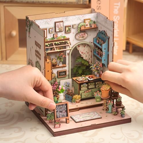 CUTEBEE Book Nook Kit for Adults, DIY Miniature Greenhouse Kit - Image 6