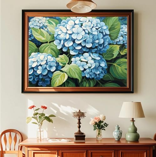 JATOK 3 Pack Paint by Numbers Kit for Adults, Blooming Flowers, 16 x 20 in - Image 7