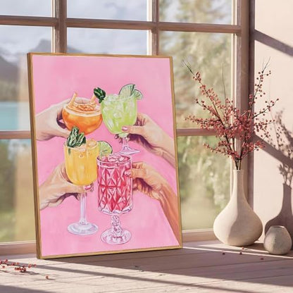 Colorful Cocktails Paint by Numbers Kit for Adults Canvas, Frameworkless - Image 4