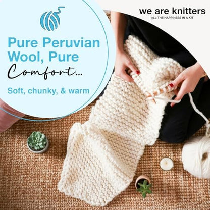 We Are Knitters Tremblant Beanie Kit | Beginner Knitting Gift Kit | Easy Flat Knit Winter Hat | Cozy DIY Handmade Beanie Set - Image 4