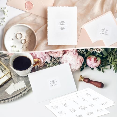 Watersay 240 Pcs Wedding Verses Stickers, 4 x 3.5 Inches, Peelable - Image 5