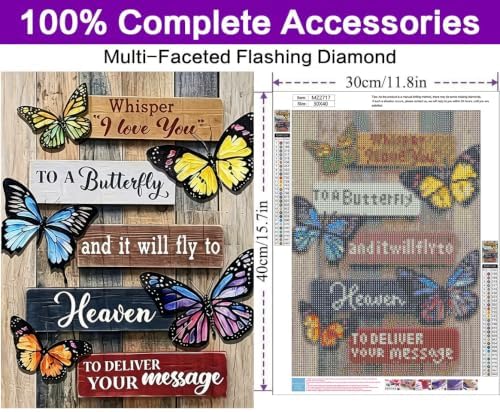 Diamond Art Kits for Adults, Butterfly Diamond Art Painting Kits for Adults - Image 4