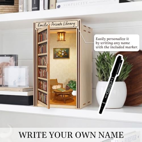 Personalized Book Nook Kits for Adults Beginner, Easy DIY Book Nook Library - Image 3