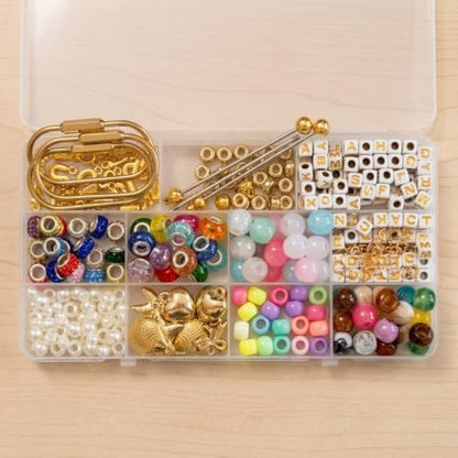 Yrelven Preppy Carabiner Charm Making Kit DIY Keychain Kit 360PCS - Image 3