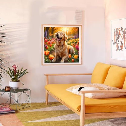 Lophomie Diamond Art Kits for Adults, 5D Dog Diamond Painting Kits 12x16 in - Image 2